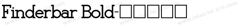 Finderbar Bold字体转换